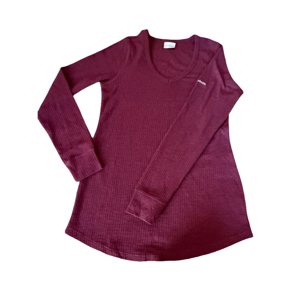 Columbia Burgundy Knit Sweater